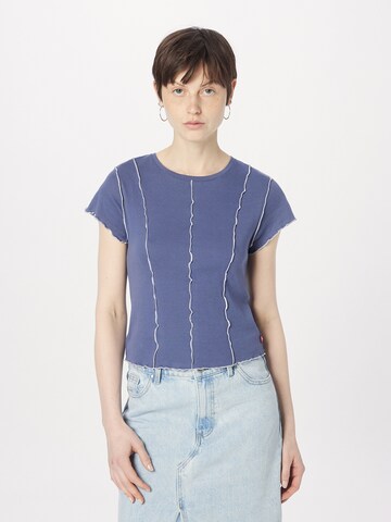 zils LEVI'S ® T-Krekls 'Inside Out Seamed Tee': no priekšpuses