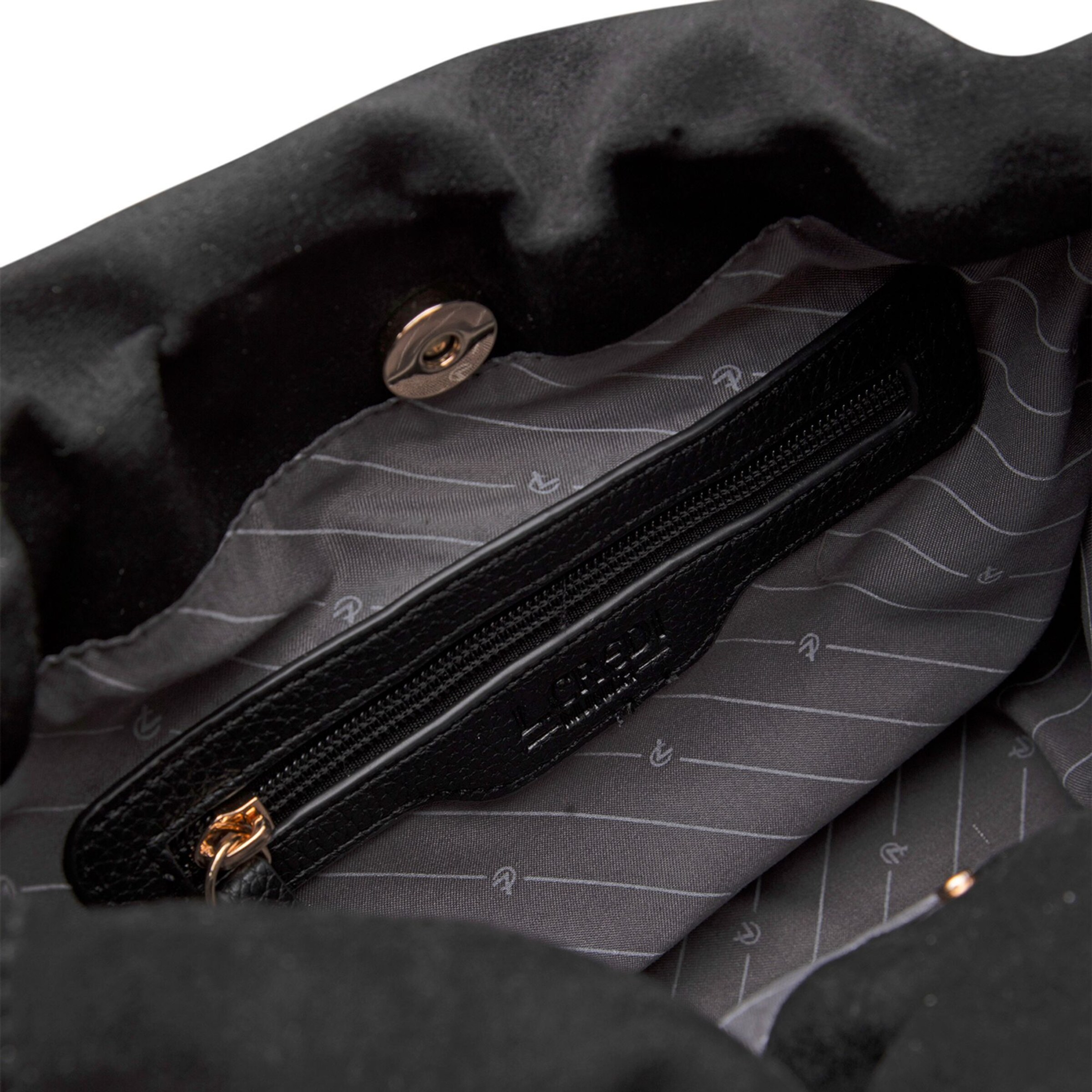 Sac à bandoulière 'Pheline' L.CREDI en noir