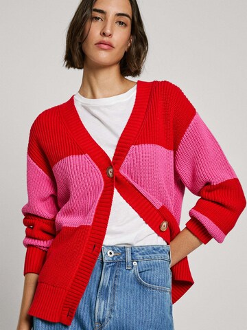 Pepe Jeans Вязаная кофта 'Paloma' в Ярко-розовый