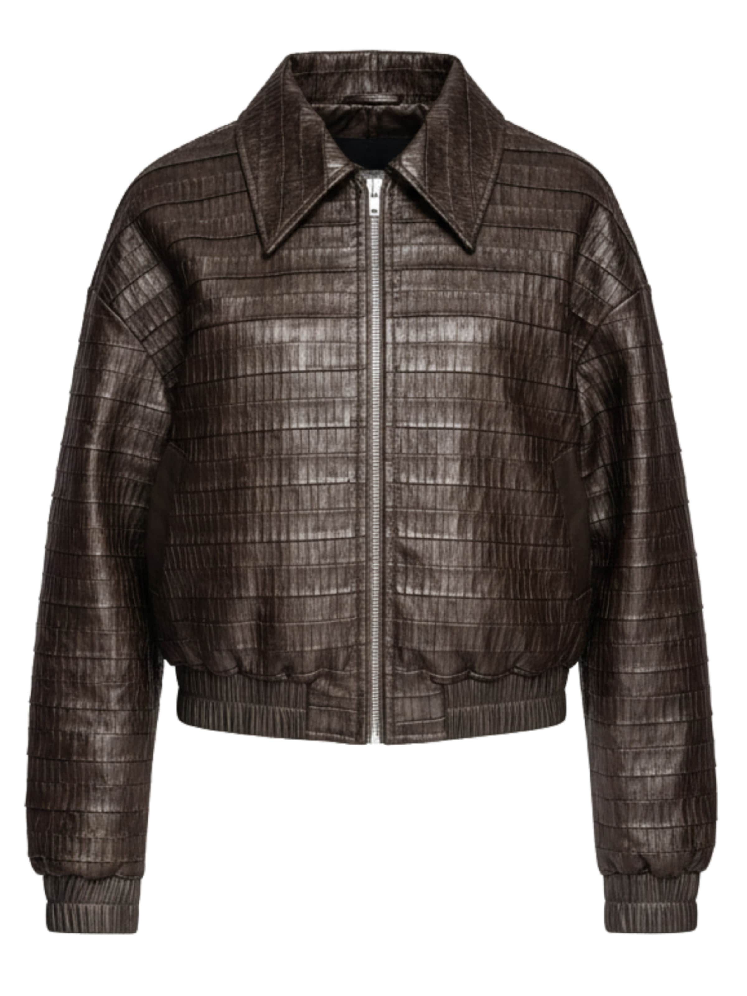 Ombre Tussenjas in Bruin: voorkant