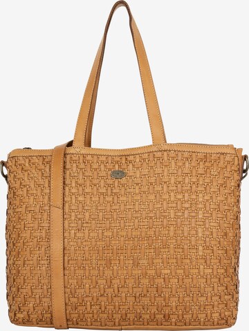 DreiMaster Vintage Shopper 'Eyota' in Beige: front