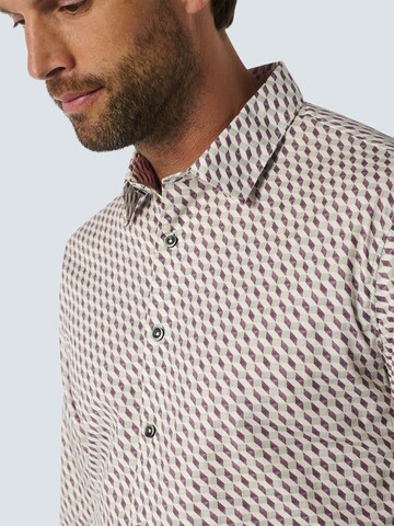 No Excess Regular Fit Hemd in Beige