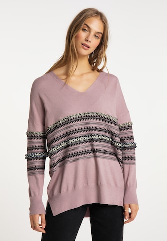 IZIA Sweater in Purple: front