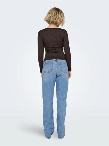 ONLY Majica 'ONLLONE' | rjava barva