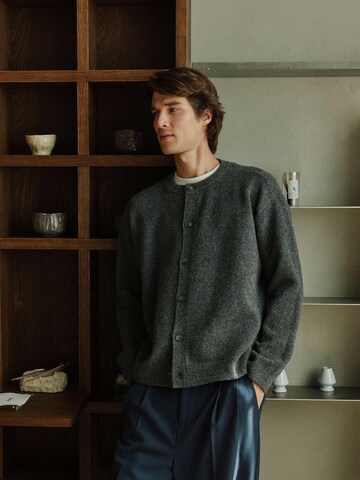 Casual Friday - Casaco de malha 'CFAiko Knit' em cinzento