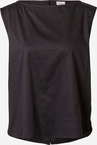 s.Oliver BLACK LABEL Bluse in Schwarz: predná strana