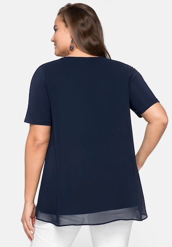 SHEEGO Bluse in Blau