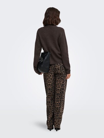 JDY Sweater 'JDYSUPER' in Brown