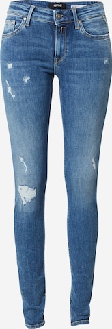 REPLAY Skinny Jeans 'LUZ' in Blauw: voorkant