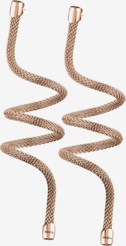 Orecchini di Breil in rosa: frontale