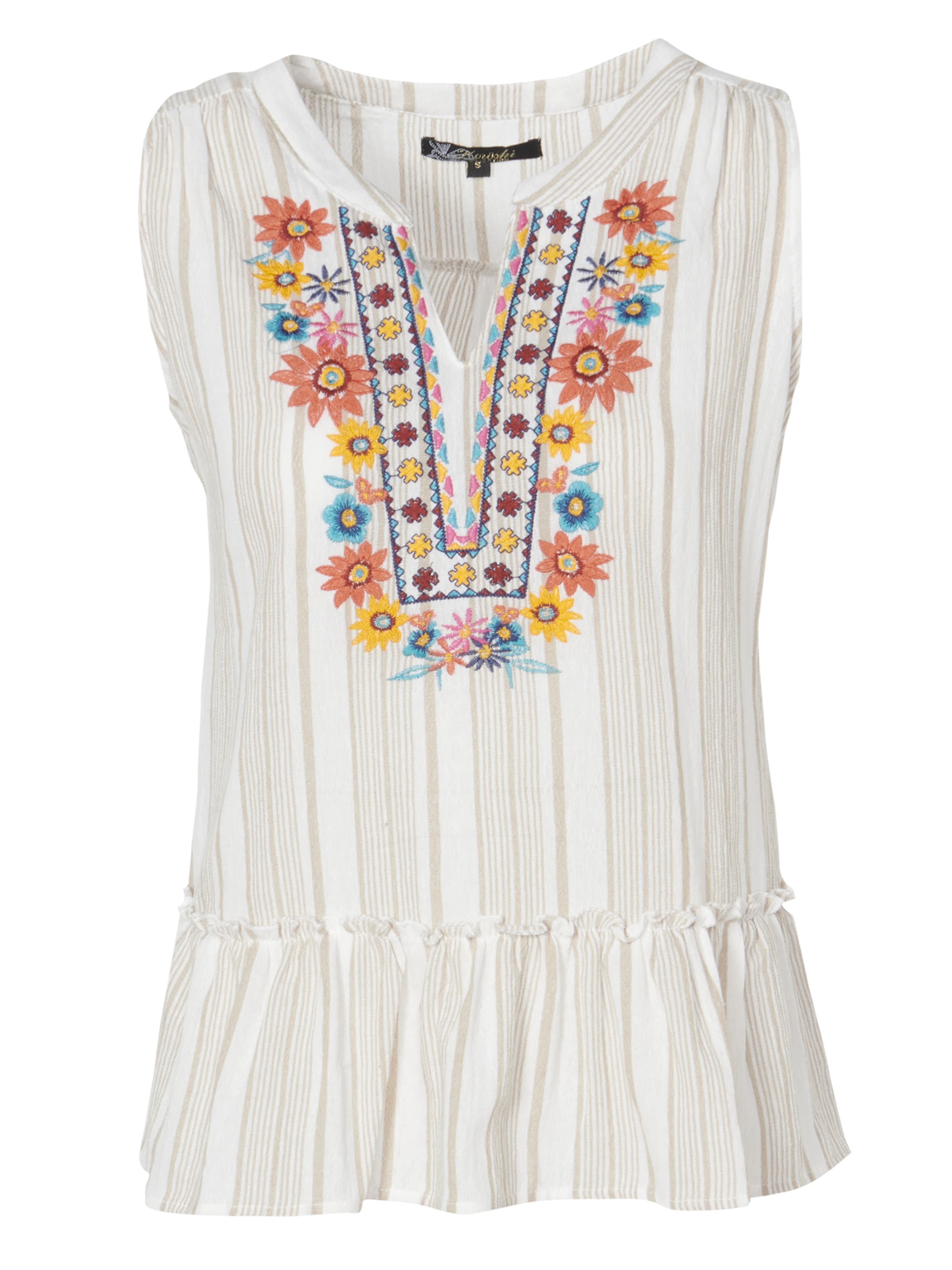 KOROSHI Blúzka - Béžová: predná strana