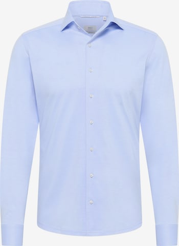 ETERNA Slim fit Overhemd in Blauw: voorkant