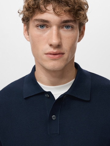 MANGO MAN Sveter 'Tens' - Modrá