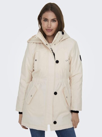 Parka mi-saison ONLY en beige : devant