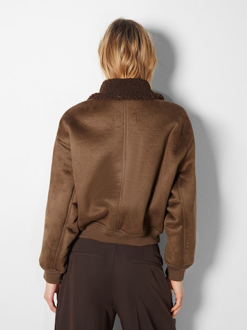 Bershka Between-season jacket in Brown