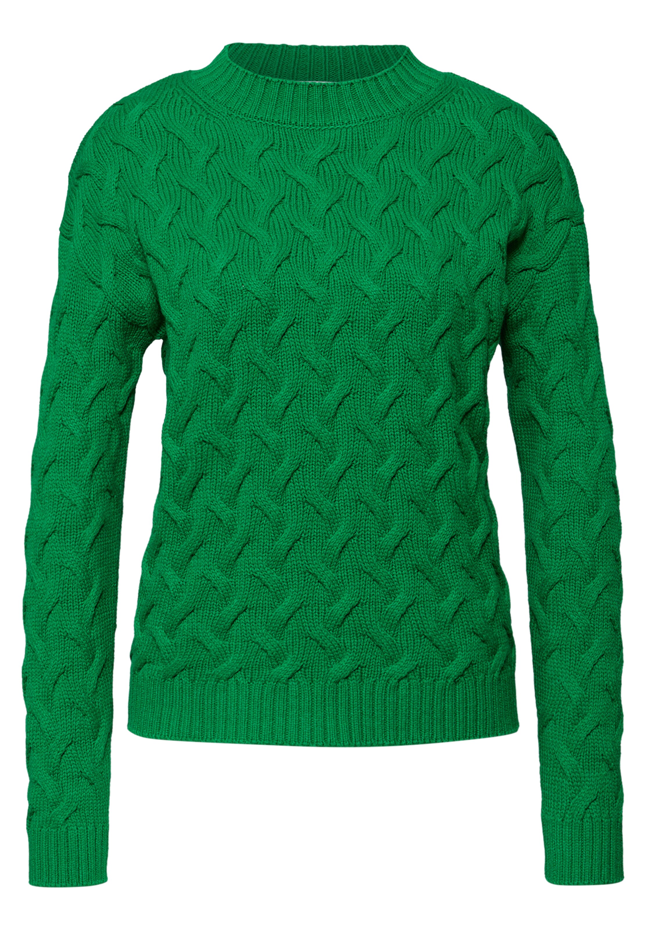 Street One Studio Sweater in Green: front