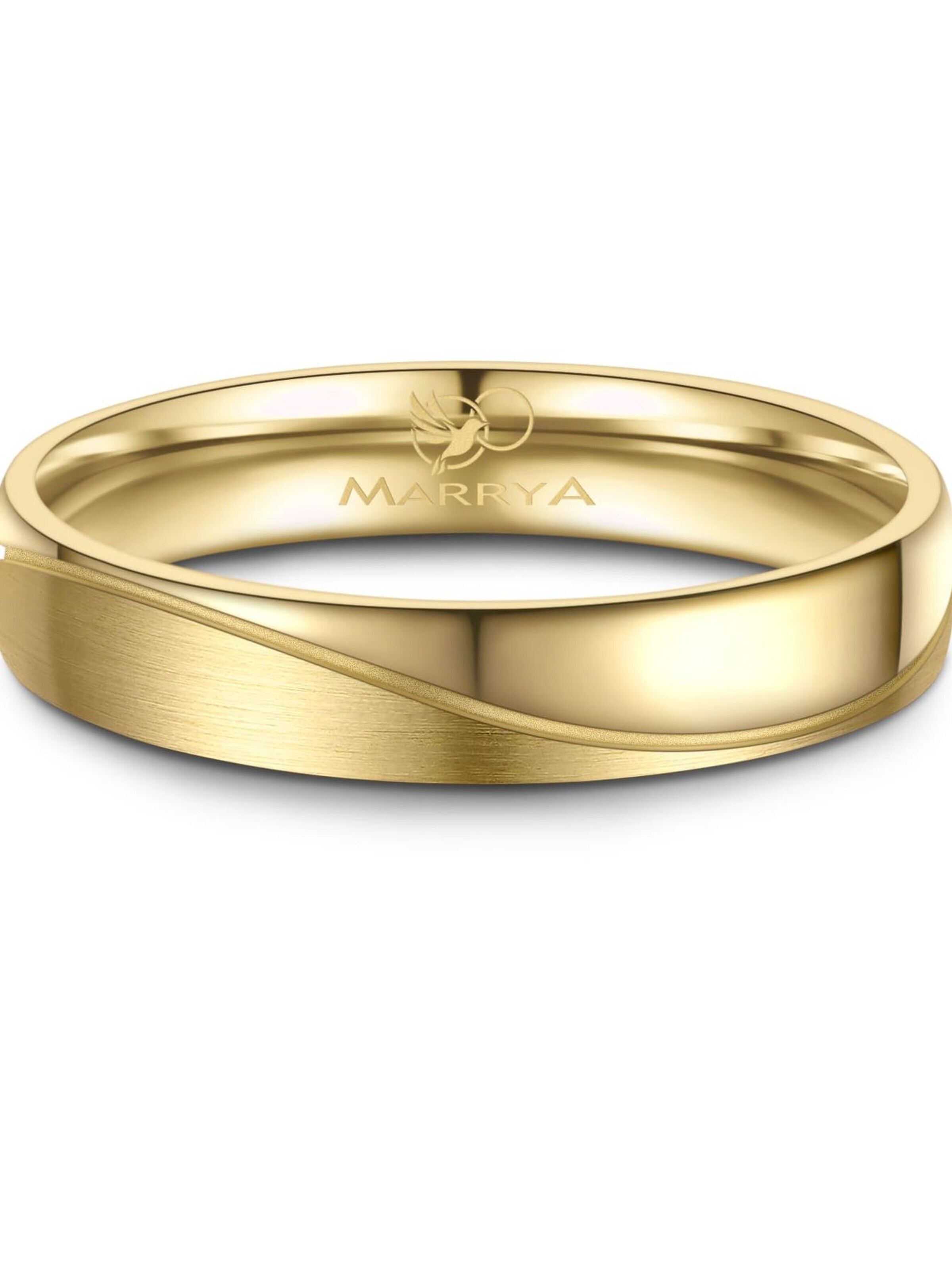 MARRYA Ring 'MARRYA TI-35 Ehering aus Titan' in Yellow