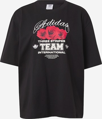 ADIDAS ORIGINALS Shirt in Black: front