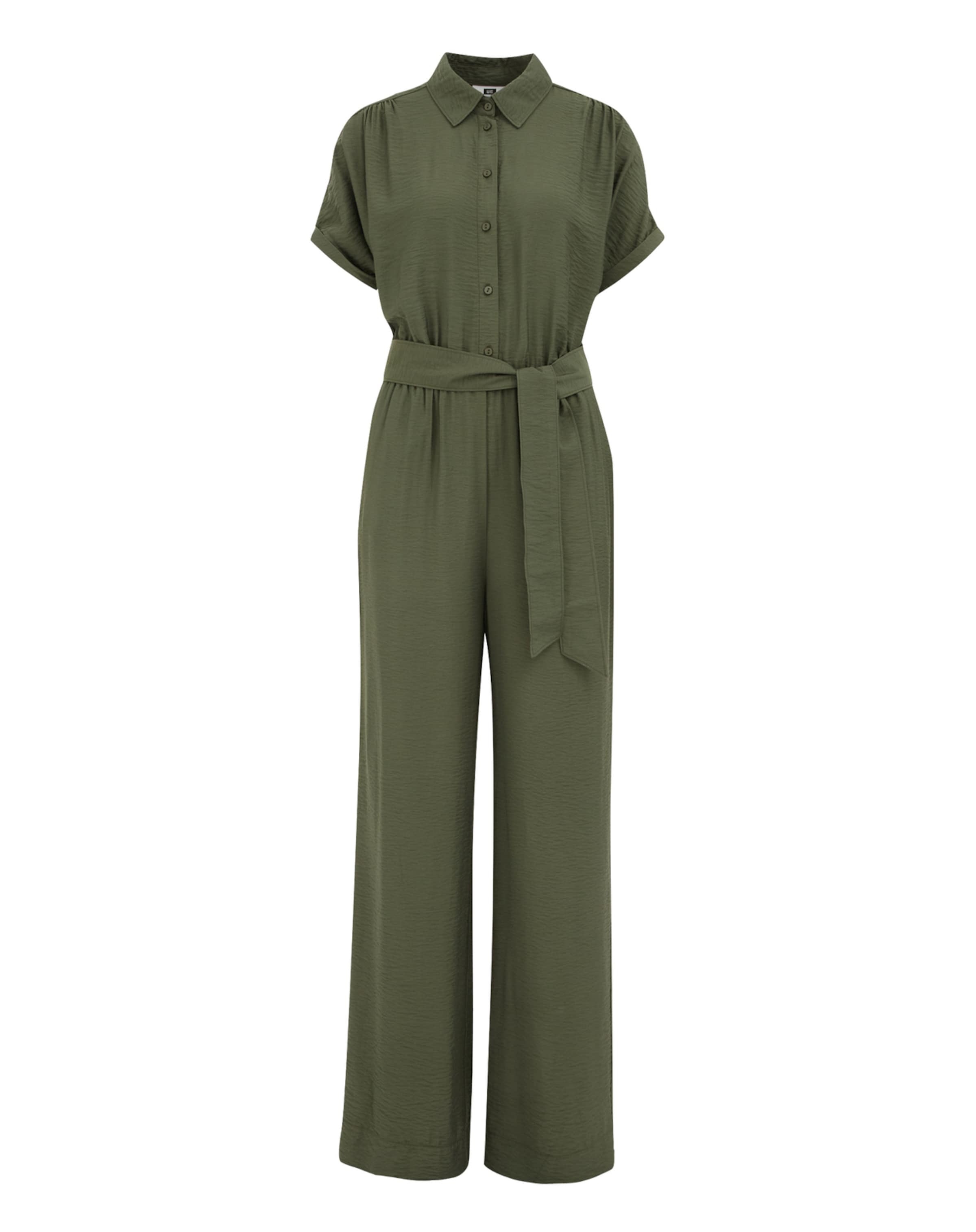 WE Fashion Ολόσωμη φόρμα σε πράσινο: μπροστά