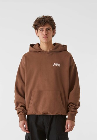 Lost Youth Sweatshirt 'Golden Horizon' in Braun: predná strana