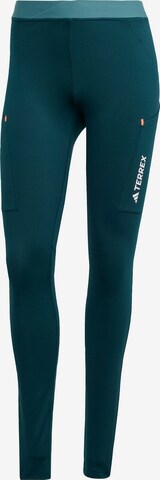 ADIDAS TERREX Leggings 'Xperior' in Grün: Vorderseite