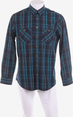 Engbers Button Up Shirt in M in Blue: front