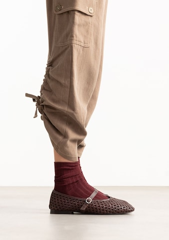 Ballerines SACHA en rouge : devant