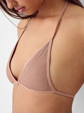 Triangle Hauts de bikini Bershka en rose