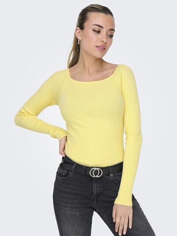 Pull-over 'ONLANJELICA' ONLY en blanc