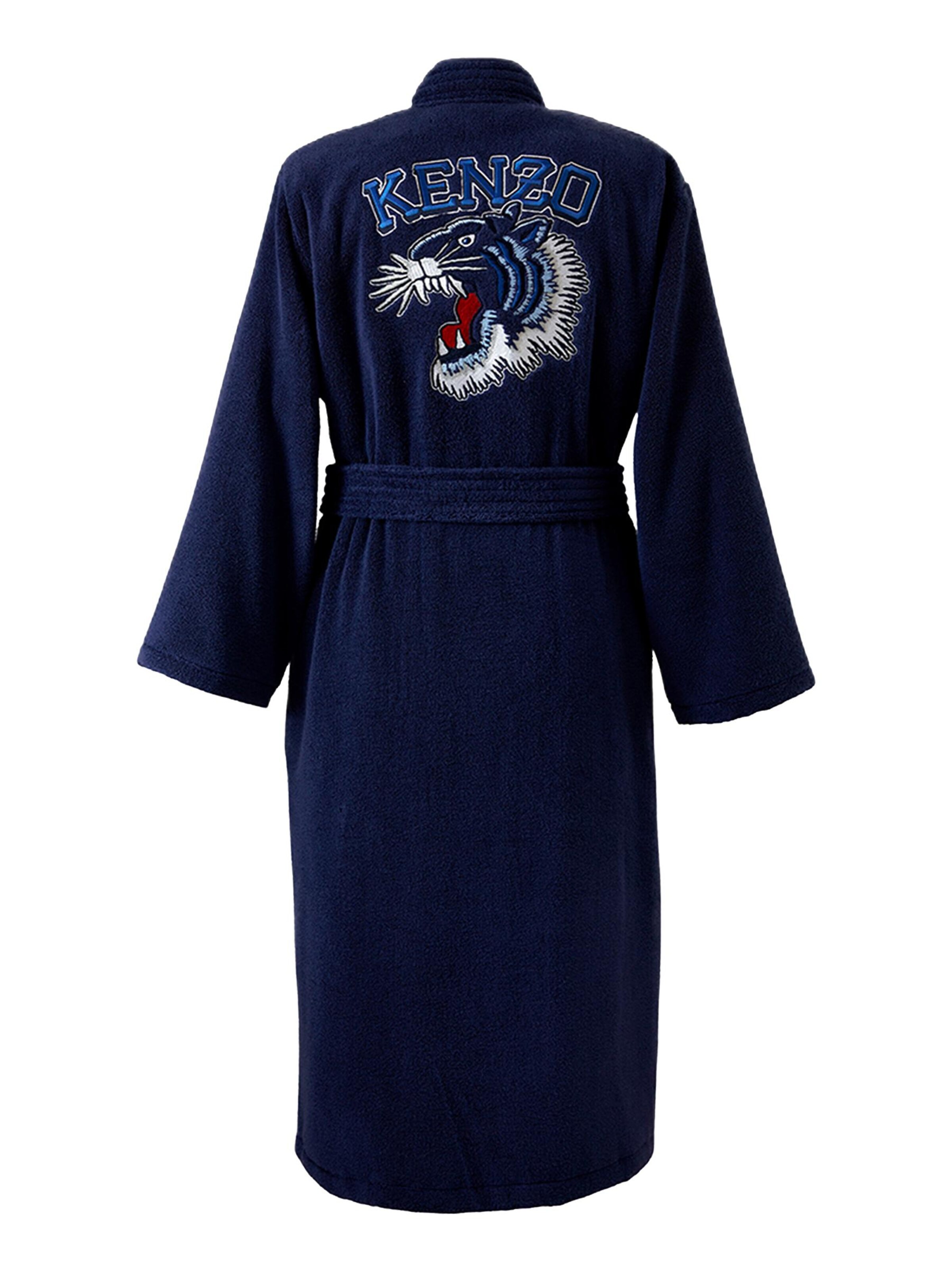 KENZO Long Bathrobe 'KVTIGER' in Blue