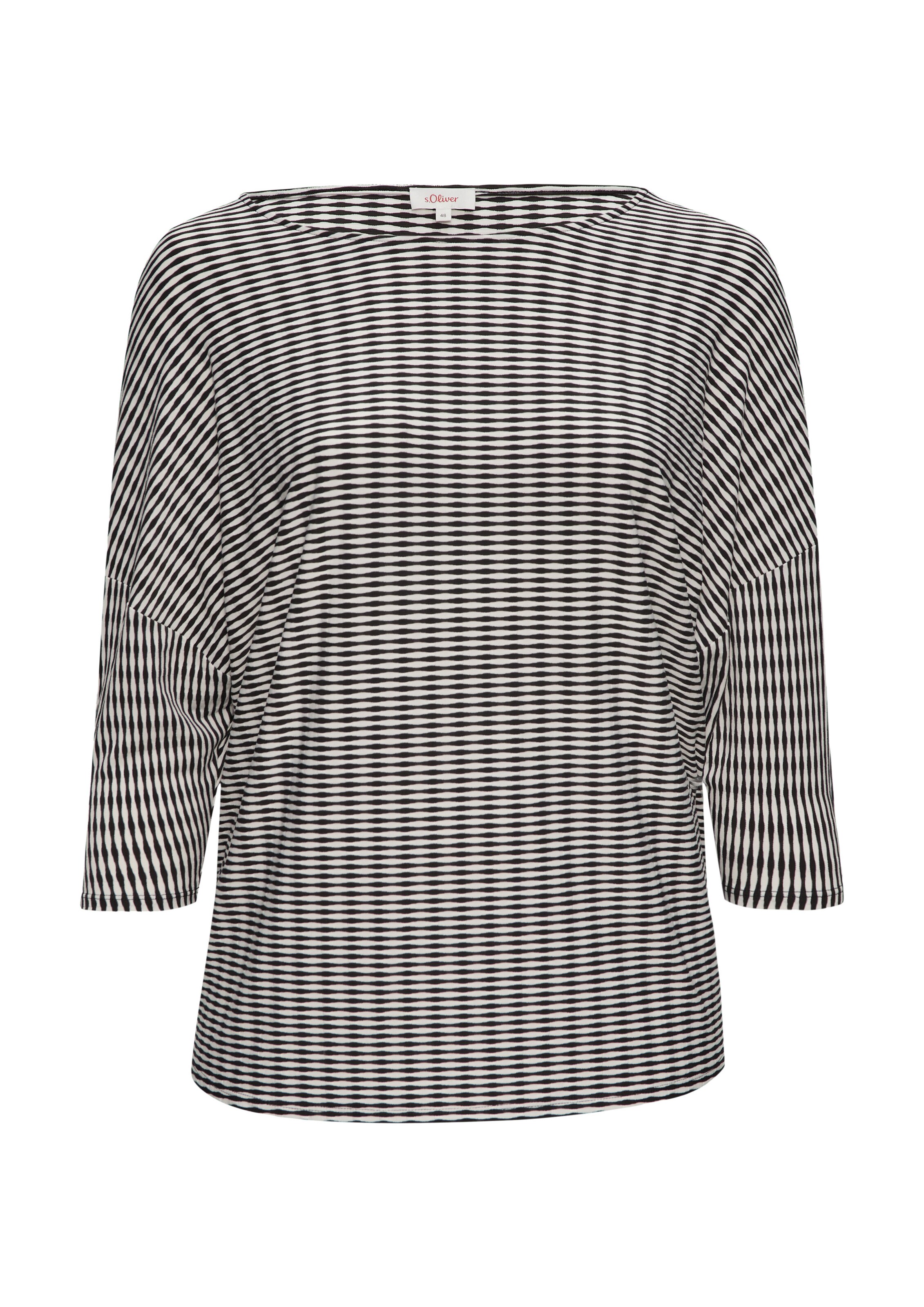 s.Oliver Shirt in Zwart: voorkant