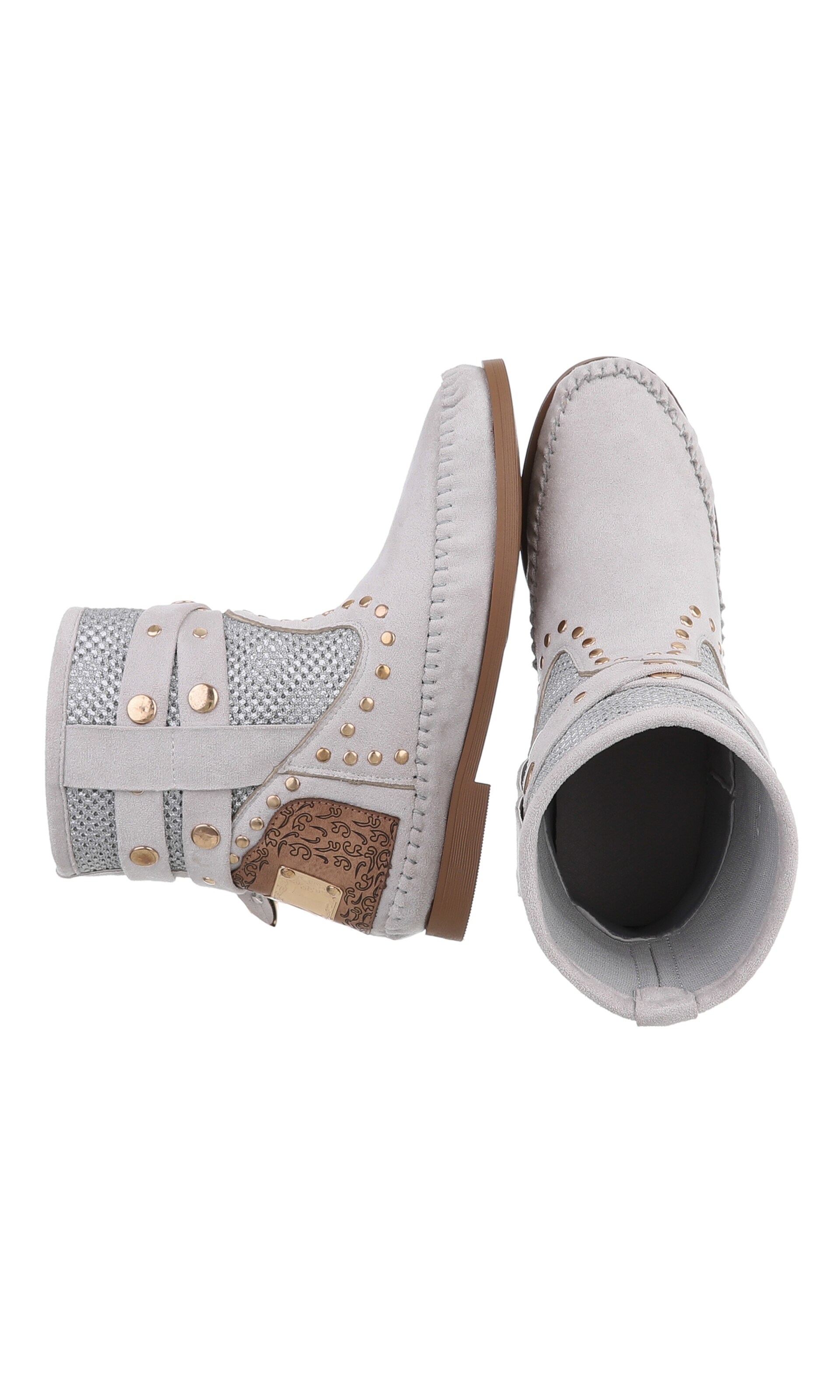 Ital-Design Stiefelette in Grau