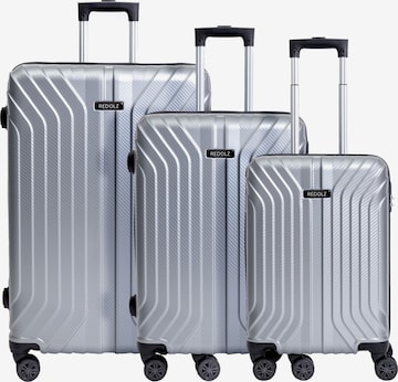 Redolz Suitcase Set in Silver: front