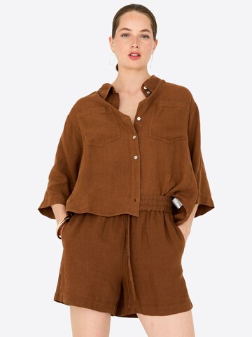 Bellamy Gallery Bluse 'Juno'‌‌‌ in Braun: Vorderseite