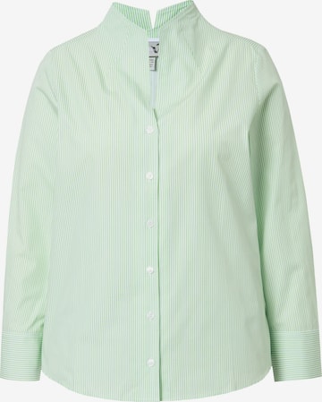 Ulla Popken Blouse in Groen: voorkant