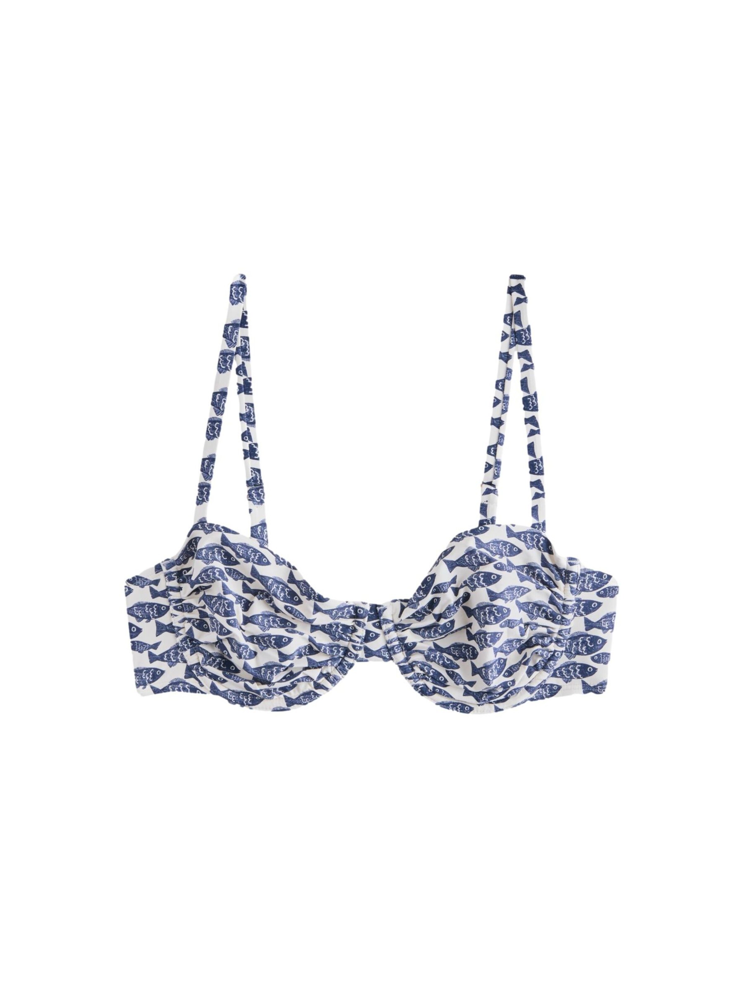 Next - Top de biquíni em azul: frente