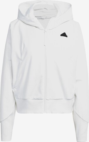 ADIDAS SPORTSWEAR Sportsweatjacke  'Z.N.E.' in Weiß: predná strana