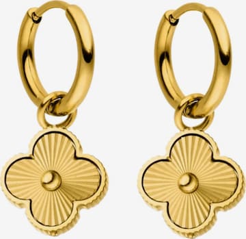 Cala Rose Ohrringe 'ELEGANT CLOVER' in Gold: Vorderseite