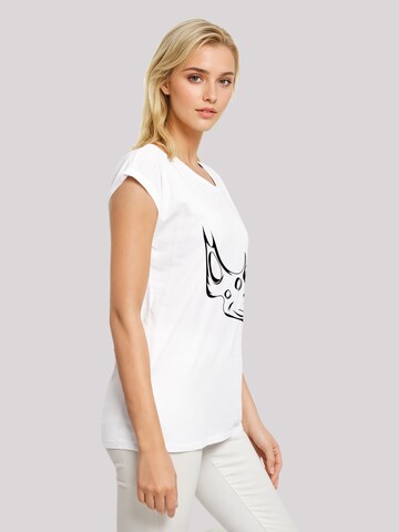 T-shirt 'Dinosaurier Sinoceratops Skull' F4NT4STIC en blanc