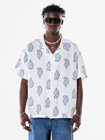 VAMOS CLO Comfort fit Overhemd in Wit: voorkant