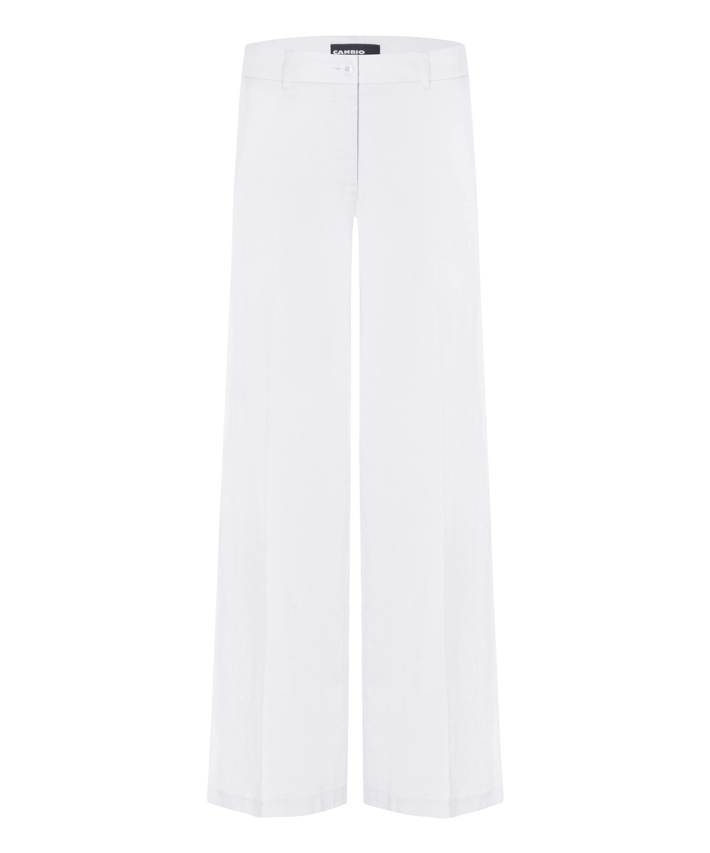Cambio Regular Hose Adrienne in Weiß: Vorderseite