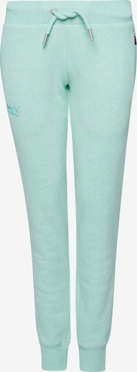 Superdry Pantalon de sport en menthe, Vue avec produit