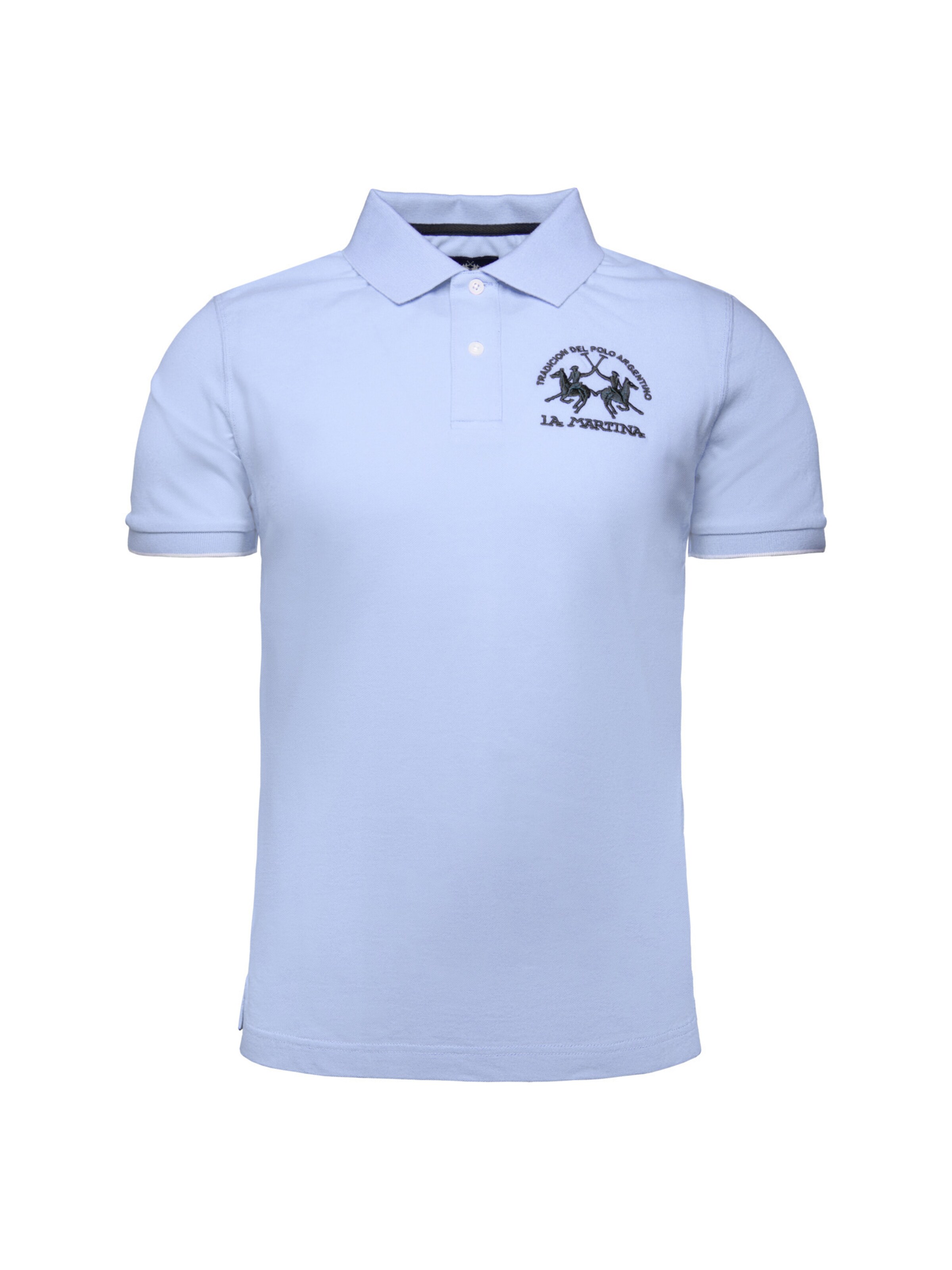 La Martina - Camisa 'Map001' em azul: frente