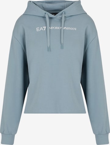 Sweat-shirt EA7 Emporio Armani en bleu : devant