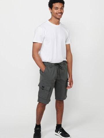 Regular Pantalon cargo KOROSHI en gris