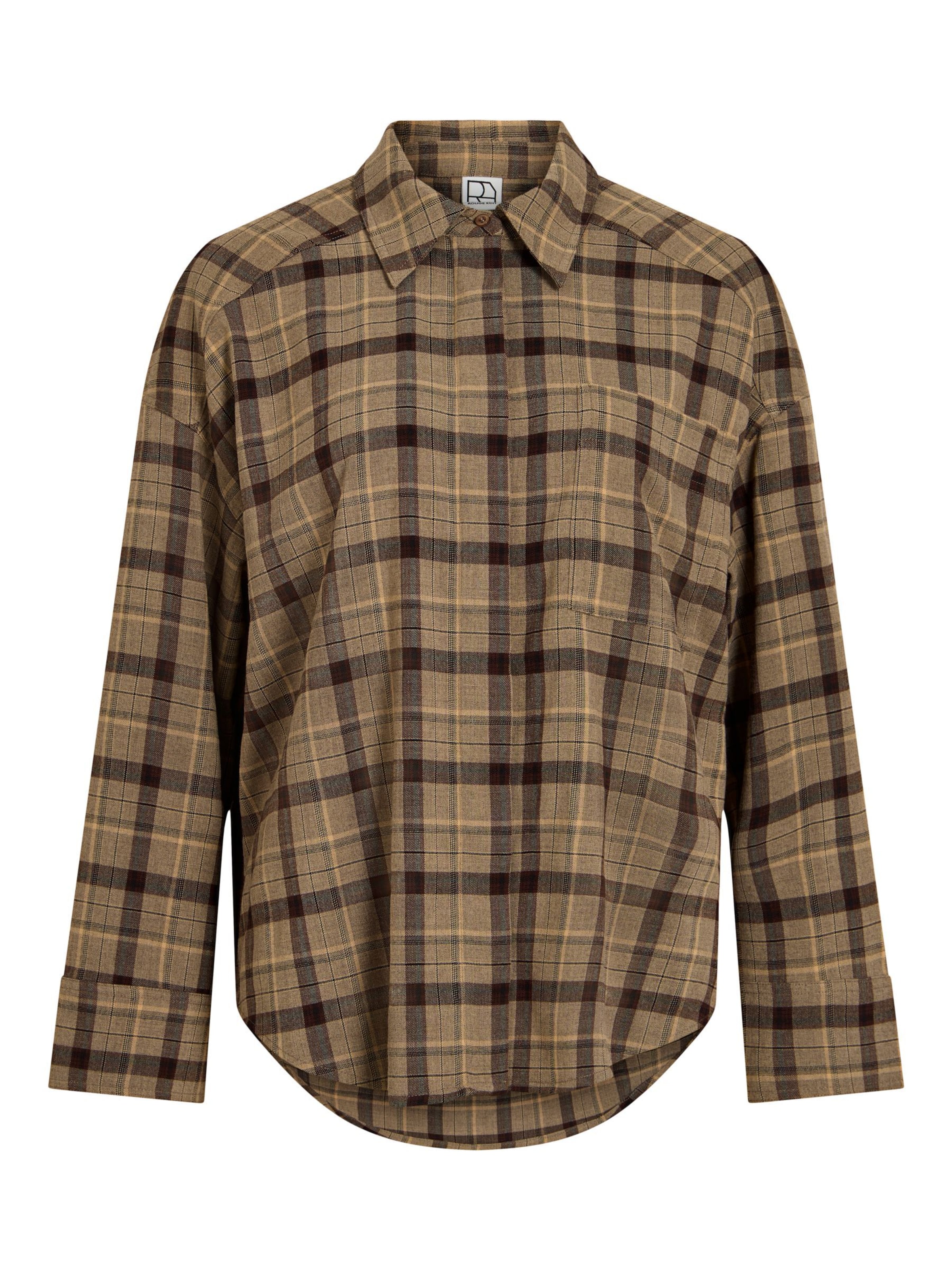 ROUGE EDIT - Blusa en marrón: frente