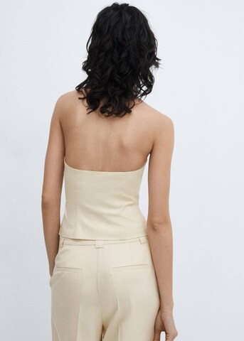 MANGO Vest 'Merida' in Beige