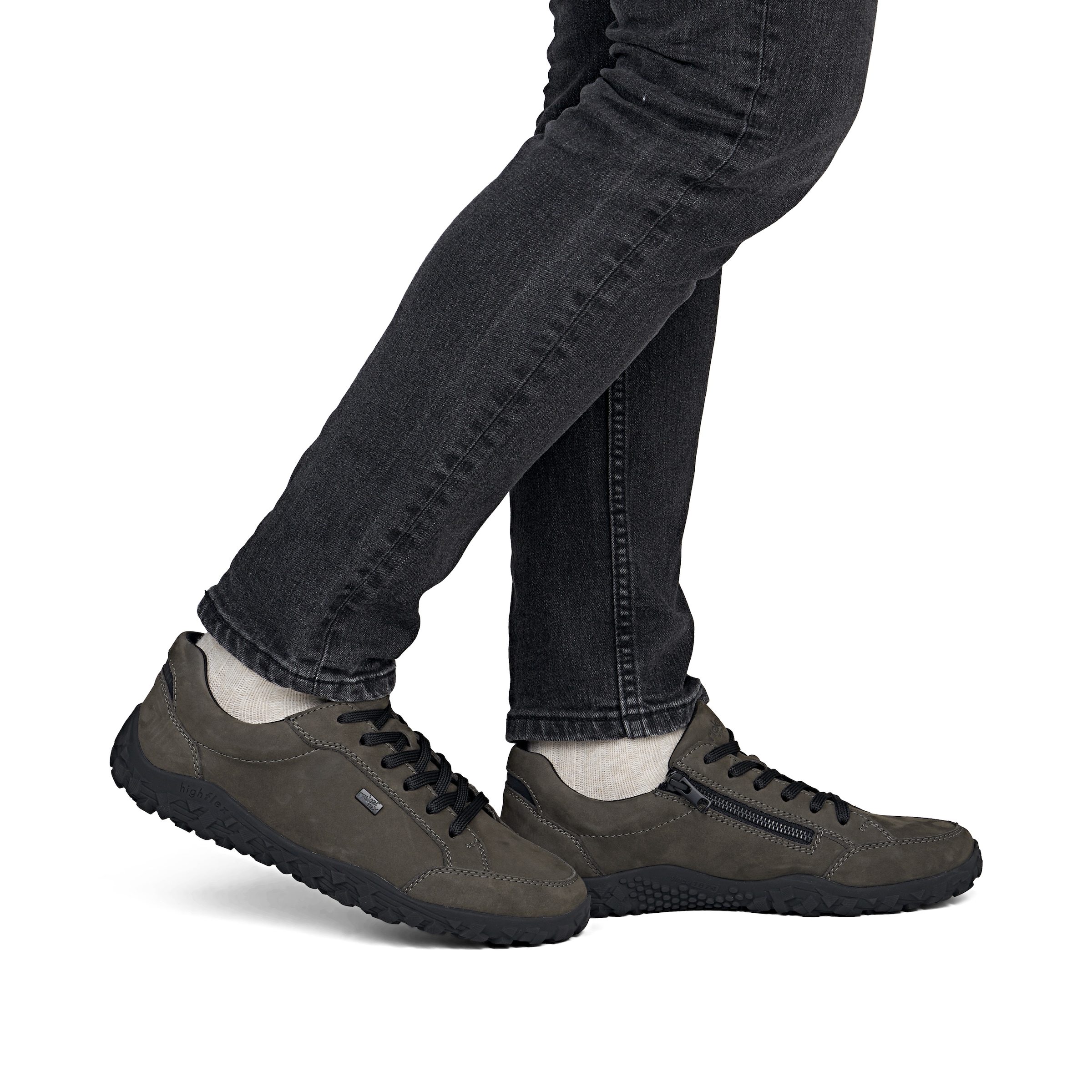 Chaussure de sport à lacets Rieker en gris