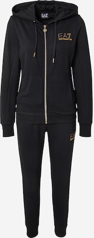 EA7 Emporio Armani Juoksupuku 'Evolution' värissä musta: etupuoli
