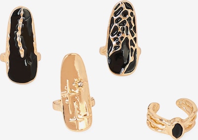 Žiedas 'Vinitha' iš SOHI, spalva – Auksas / juoda, Prekių apžvalga